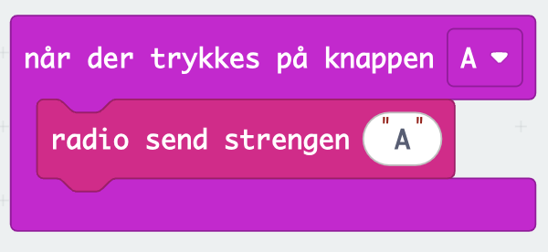 Der trykkes på knap A