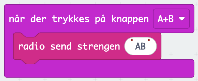 Der trykkes på både knap A og knap B