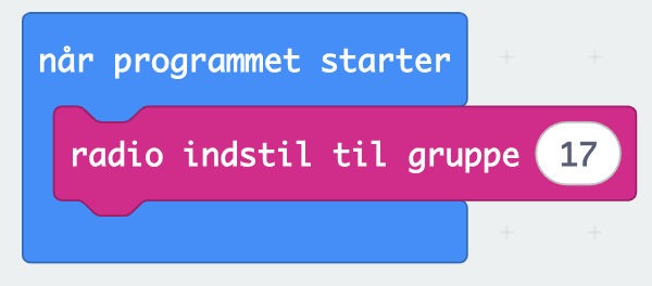 Nøglen sættes til radiogruppe 17